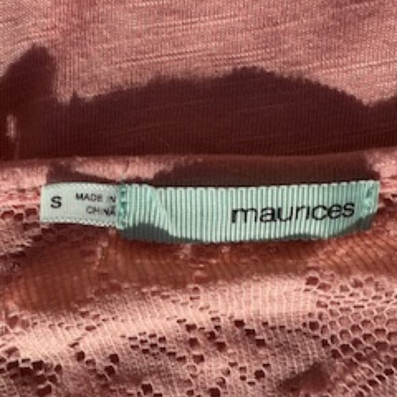 Maurices Pink Size Small Womans Long Sleeved Top With Saying - Picture 3 of 3